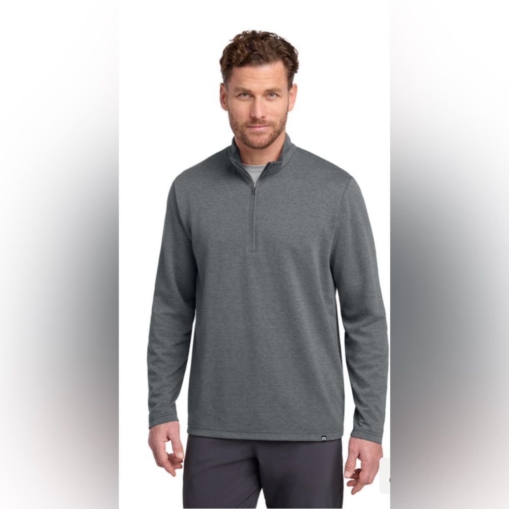 Travis Scott Quarter-Zip Pullover - Heather Gray